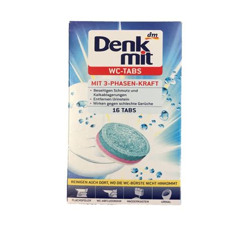 Denk Mit Wc-Tabs mit 3 Phasen Kraft (400g, 16 Tabs)