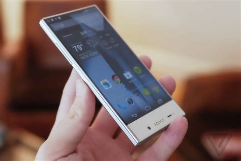 PHOTOS This Almost Bezel Less Smartphone Called AQUOS Crystal Is An