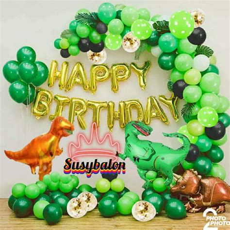 Jual Paket Dekorasi Dinosaurus Dekorasi Happy Birthday Shopee Indonesia