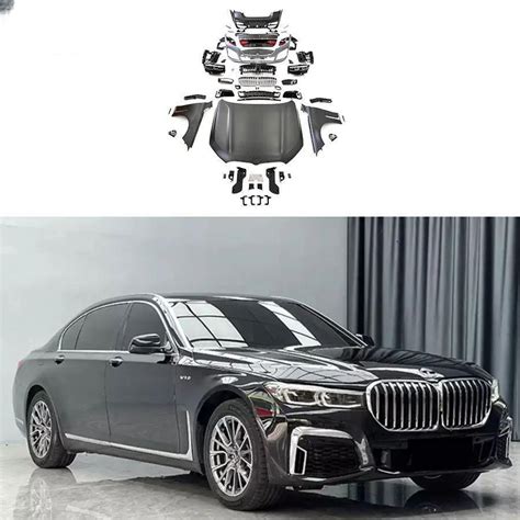 7 Series F02 To G12 Lci Mp Style Body Kit 2009 2015 Front Bumper Head Light Side Skirt Facelift