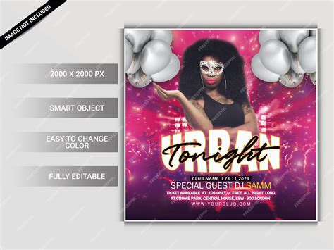 Premium Psd Urban Party Flyer Template