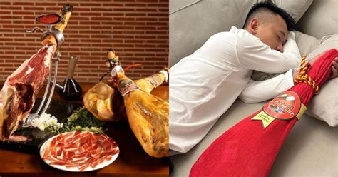 Đùi heo muối hot cỡ nào mà Quang Linh và người nổi tiếng thi nhau trải