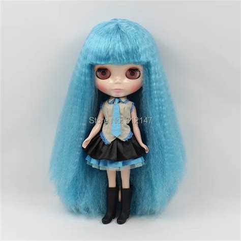 Free Shipping Cost Nude Action Figure Dolls Blue Hair