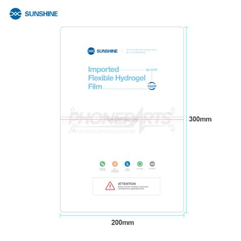 SUNSHINE SS 057P HD IMPORTED HYDROGEL TABLET IPAD FILMS 20 PCS