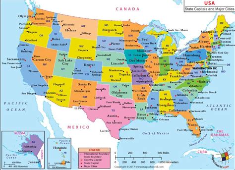 Us Map With States And Cities List Of Major Cities Of Usa Us Map
