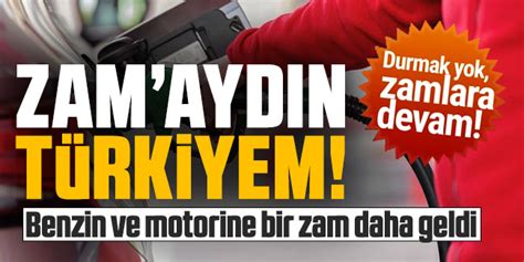 Benzin Ve Motorine Bir Zam Daha Geldi Karadenizgazete Tr