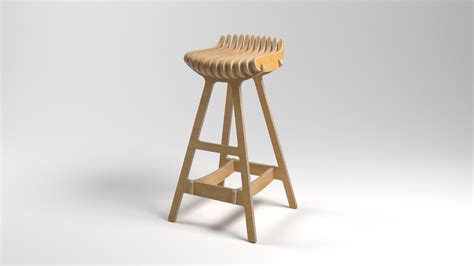 Барный стул параметрический-720 | chertezhi-zakazhi.ru