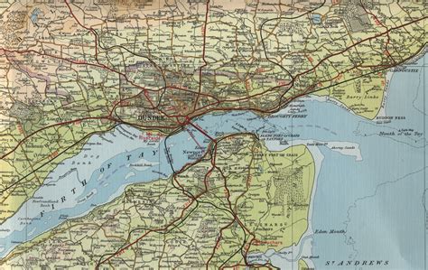 main street dundee scotland map map