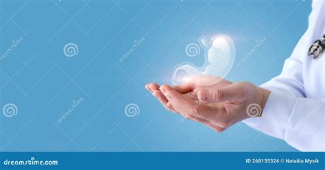 Concept of Stomach Health Support Stock Photo - Image of mind, medical ...
