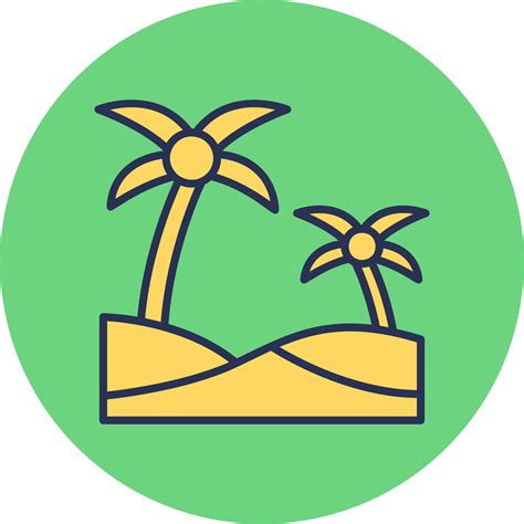 Oasis Vector Icon 22081237 Vector Art At Vecteezy