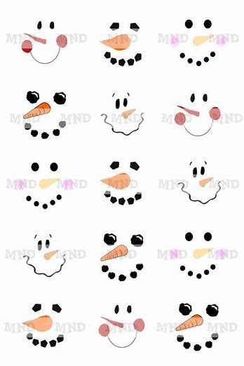 Free Printable Snowman Face Template - FREE PRINTABLE TEMPLATES