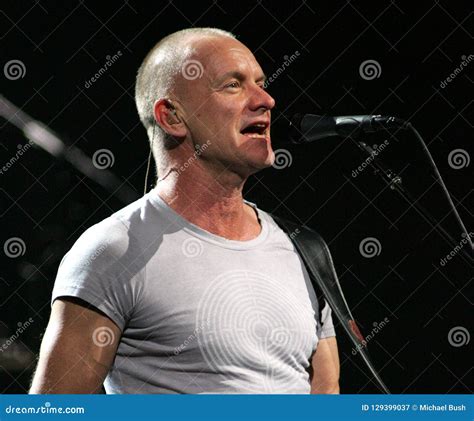 Sting Performs in Concert editorial photography. Image of rock - 129399037