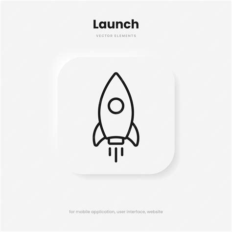 Premium Vector | Campaign launch icon, rocket symbol, spaceship icon