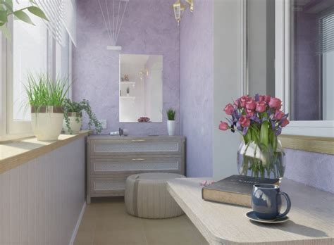 Жидкие обои на балконе - 42 фото