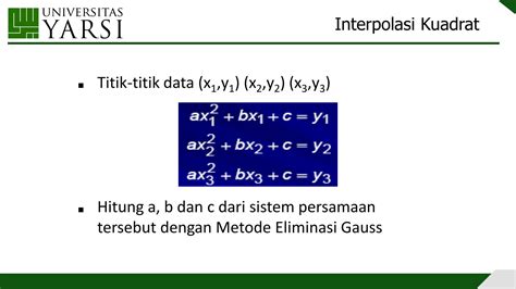 Solution Topik 9 Interpolasi Kuadrat Kubik Dan Polinomial Newton