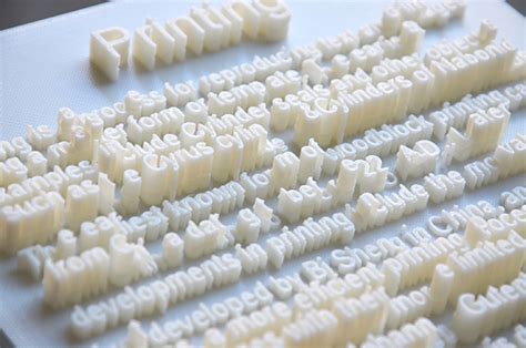 3d Printed Fonts Fubiz Media