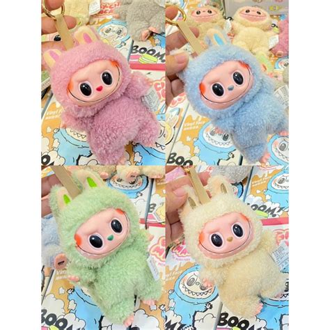 SẴN Móc Khoá Labubu BABYCRY Popmart Búp bê crybaby THE MONSTERS heart macaron hot hit Shopee
