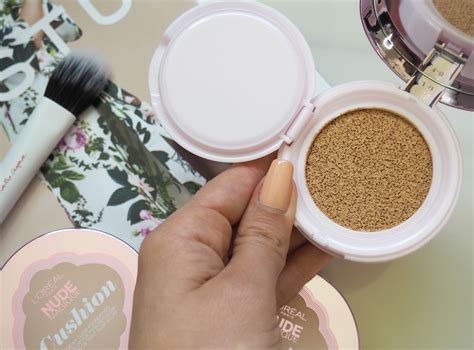 Loreal Nude Magique Cushion Foundation Bronzer Review Swatches Vickisbeauty