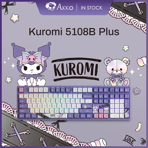 Akko Kuromi 5108B Plus Hot Swappable Wireless RGB Mechanical Keyboard Multi Modes Wired