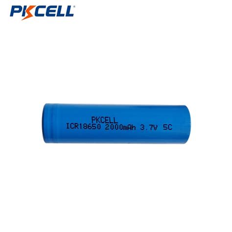 3.7V 2000mAh ICR18650 5C High Rate Li-ion Battery | PKCELL