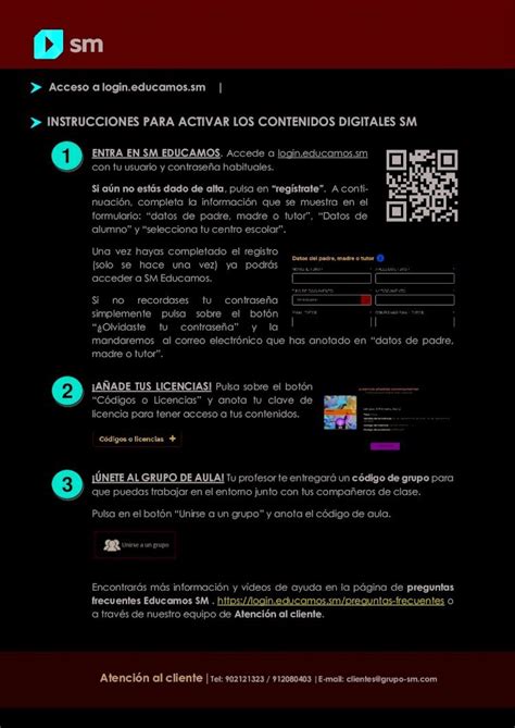 PDF INSTRUCCIONES PARA ACTIVAR LOS CONTENIDOS D7LYX KLKSM AVKFD SD