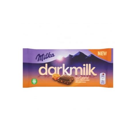 Milka Dark Milk Salted Caramel Chocolate G