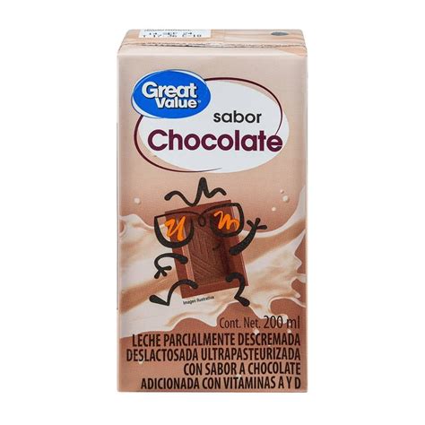 Leche Great Value Chocolate Ml Walmart