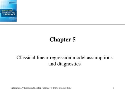 Classical Linear Regression Model Assumptions And Diagnostics Ppt