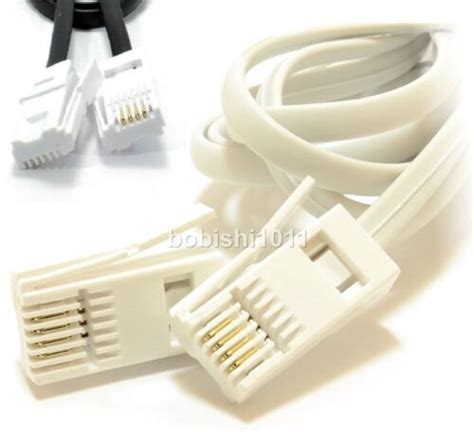 Bt 431a Plug To Plug Cable 4 Wire Telephone Cord Straight Wired Extension Lead Ebay