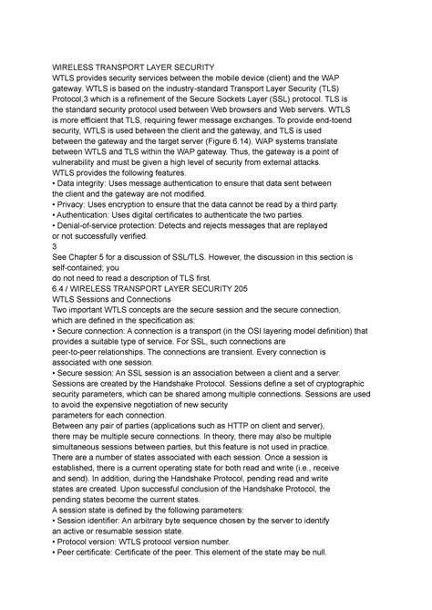 Wireless Transport Layer Security Wireless Transport Layer Security