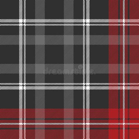 gray plaid fabric texture seamless pattern stock vector illustration
