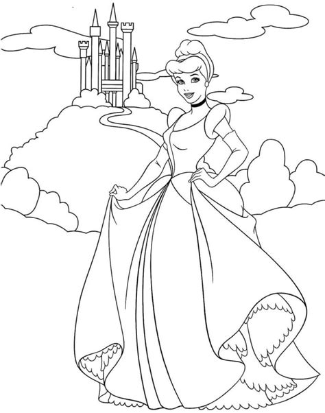 Desenhos Cinderela Para Colorir - 8