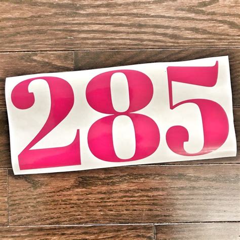 Vinyl Numbers Decals Three Number Vinyl Decal Stickers for - Etsy