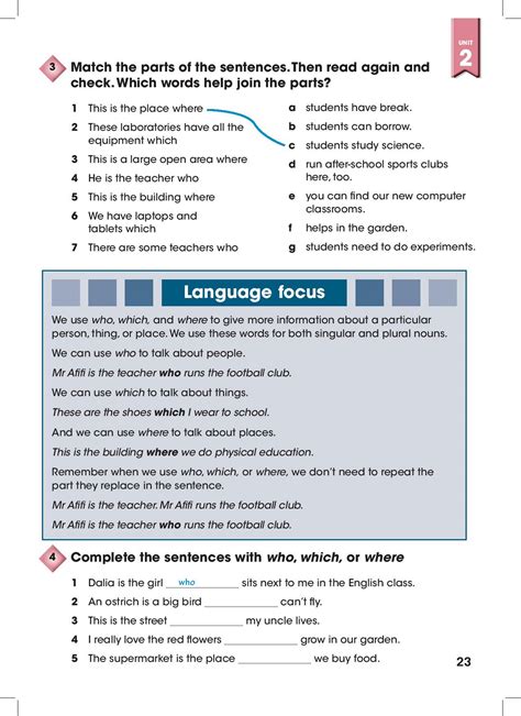 Match the parts of the sentences. Then read again and check. Which