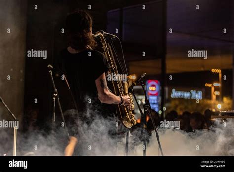 May 30th 2022 Zagreb Croatia Pussy Riot A Russian Feminist Protest Band Performing As Part