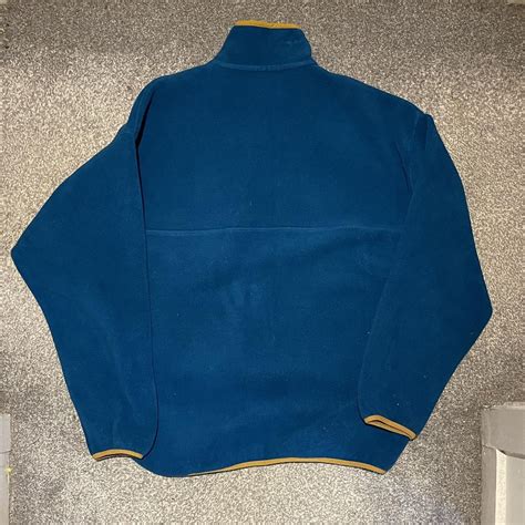 Patagonia Synchilla Fleece Xl Blue And Yellow Colour Depop