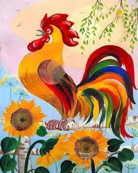 Рисунки петушка Золотого Гребешка