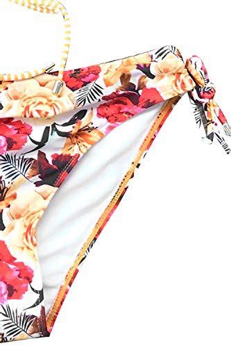 Cupshe Women S Sweet Memory Halter Back Tie Bikini Set Tie Bikini Set
