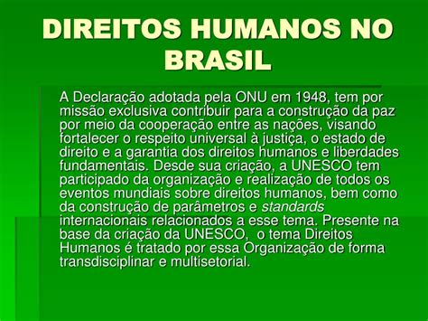 Sobre Os Direitos Humanos No Brasil Analise As Afirmativas Abaixo