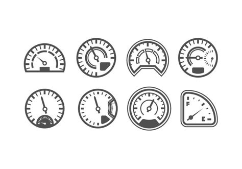 Pack of Speedometer Vectors 127004 Vector Art at Vecteezy