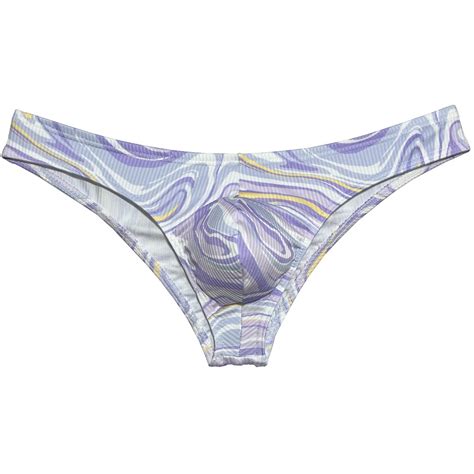 Botmois Men S Thongs Print Mini Bikini G String Ultrathin Tangas Soft