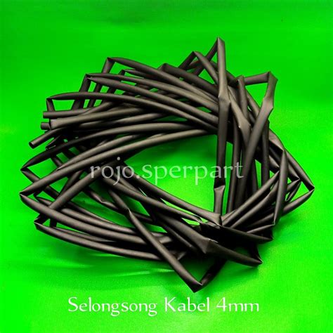 Jual Selongsong Kabel Anti Panas 4mm Hitam Shopee Indonesia