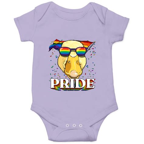 Lgbt Duck Gay Pride Lgbtq Rainbow Flag Sunglasses Onesies Sold By Anabalahan Sku