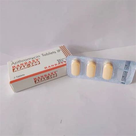 Azax 500 Mg At Rs 71 63 Strip Of 3 Tablets Azithromycin 500 Mg In