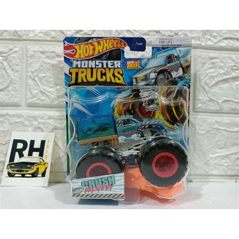 Jual Hot Wheels Monster Trucks Crush Delivery Bawa Ikan Shopee Indonesia