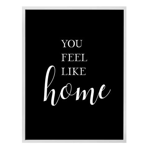 Poster You feel like home | wall-art.fr