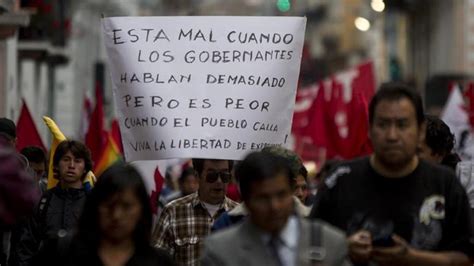 Masivas Protestas Sindicales En Ecuador Contra La Reforma Laboral Del