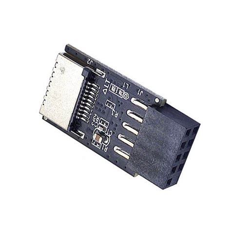 Motherboard USB2 0 9Pin To TYPE C A KEY Front Connector Converter USB3