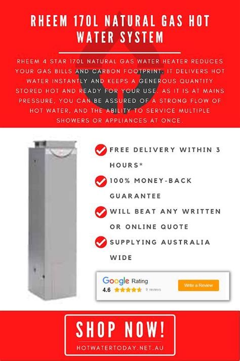 Hot Water 2Day Provides A Trusted Quality Water Heater Product Of Rheem