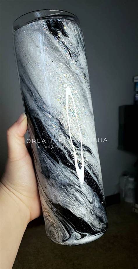 Milky Way Tumblersilver Milky Way Tumblermonochrome | Etsy | Custom